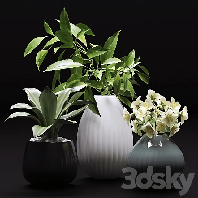 Bouquet of flowers in a vase 36 3DS Max Model