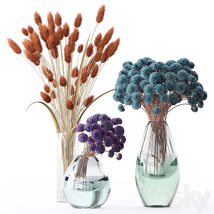 Bouquet of flowers in a vase 49 3DS Max