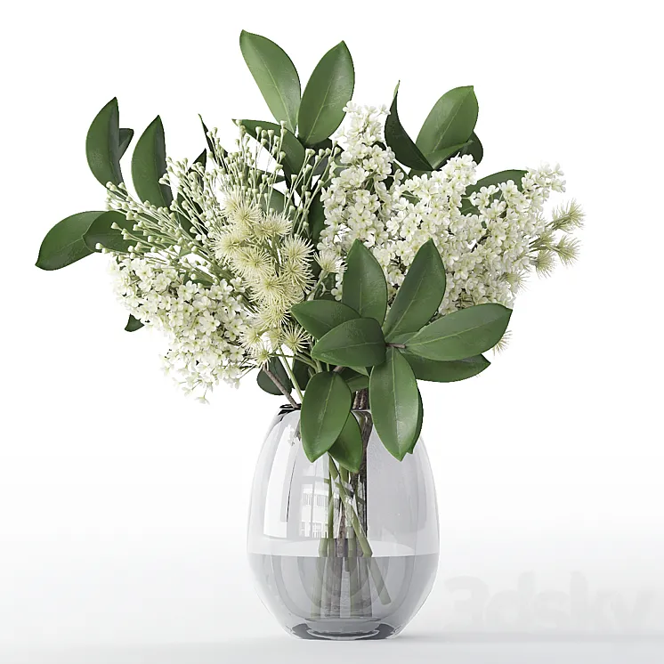 Bouquet of flowers in a vase 58 3DS Max Model