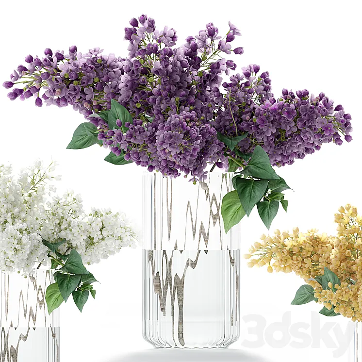 Bouquet of flowers in a vase 63 3DS Max