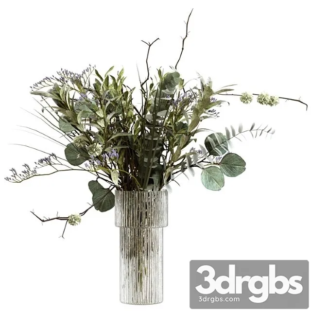 Bouquet of Greenery Eucalyptus and Olive Branches 3dsmax Download