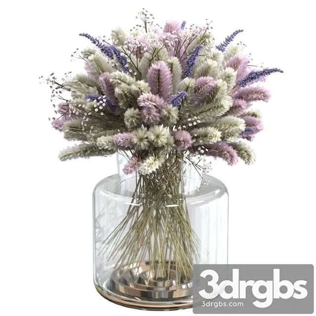 Bouquet of Lagurus and Lavender 3dsmax Download