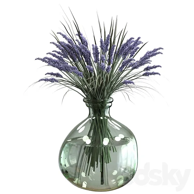 Bouquet of lavender 3DS Max Model