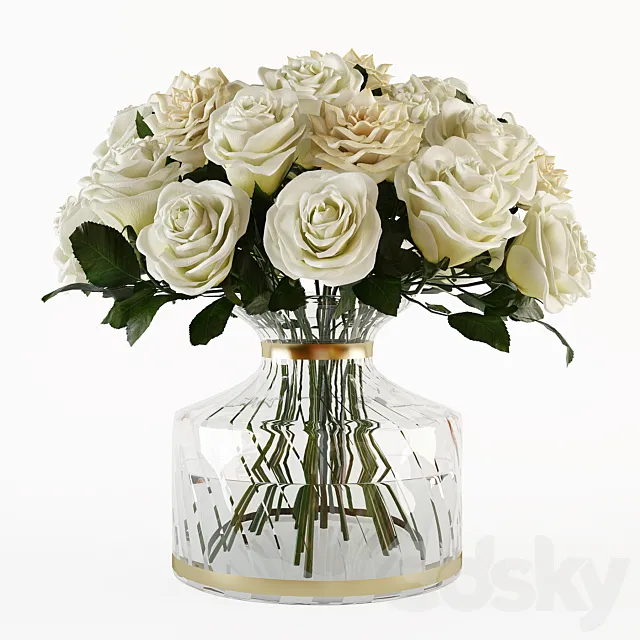 Bouquet of roses 3 3DSMax File