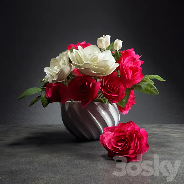 Bouquet of roses 3DSMax File