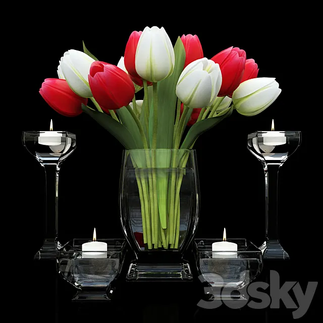 Bouquet of Tulips 2 3DSMax File