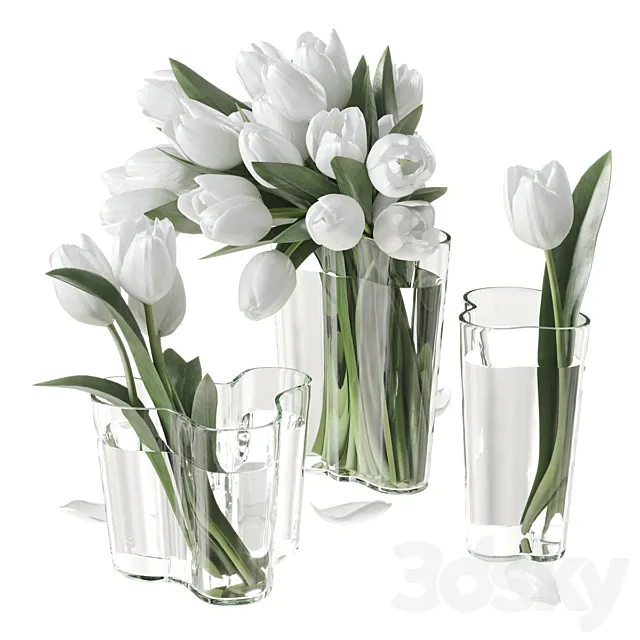 Bouquet of tulips 3DS Max Model