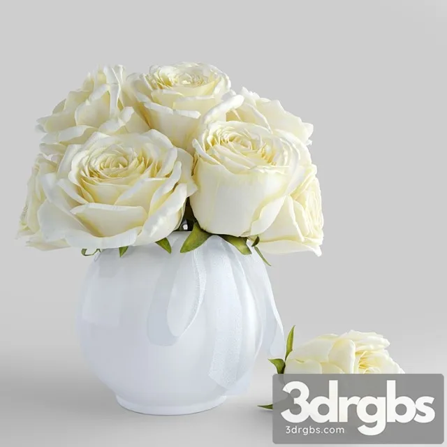 Bouquet of white roses_3