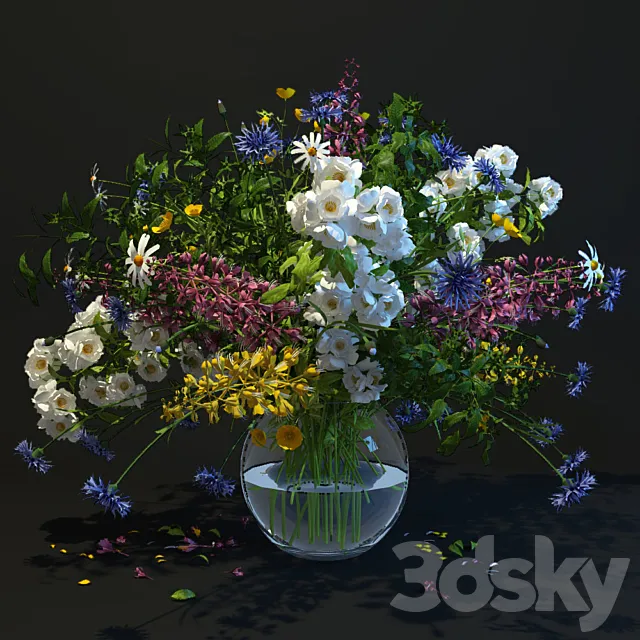Bouquet of wildflowers 3DSMax File