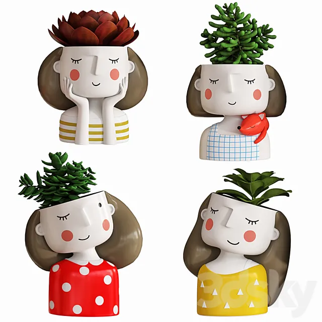 bouquet set 102 3DSMax File