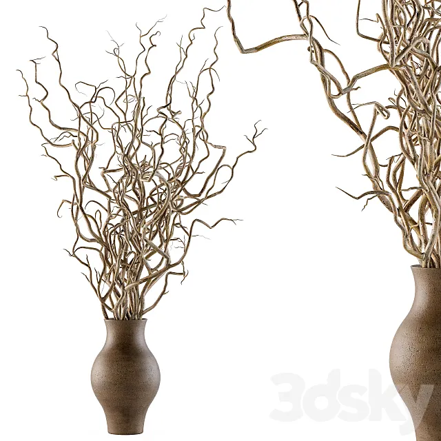 Bouquet Set 19 – Dried twisted branches 3DSMax File