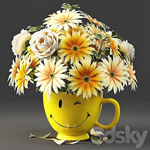 Bouquet Smile 3ds Max