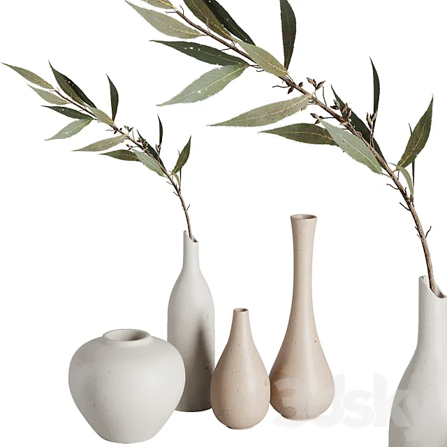 Bouquet vase Set47 3ds Max