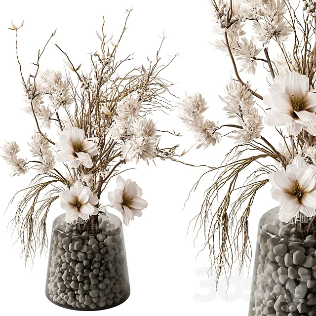 Bouquet – White Set Branch 173 3dsMax Model