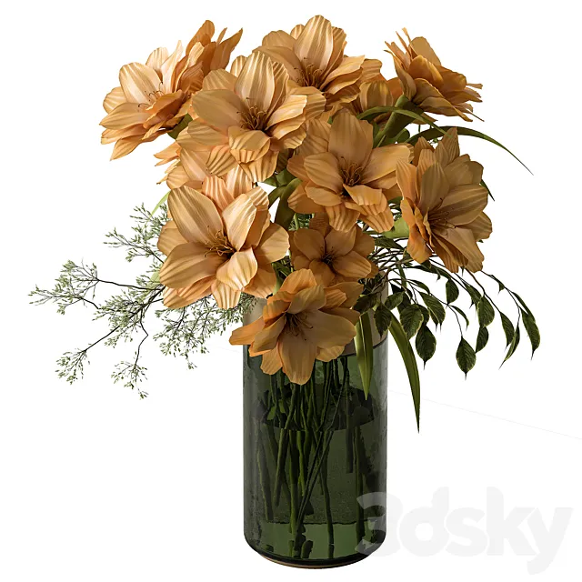 Bouquet – Yellow Flowers 126 3ds Max