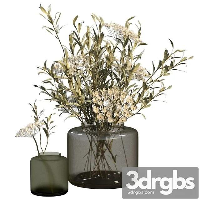 Bouquets In Vases Ikea Konstfull 3dsmax Download
