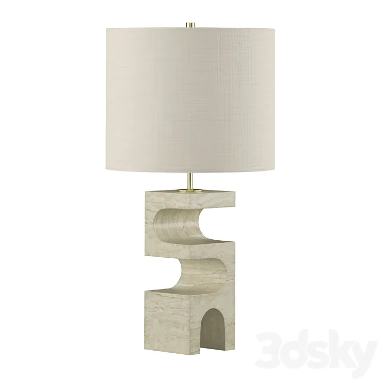 Boveda Table Lamp (Crate and Barrel) 3DS Max