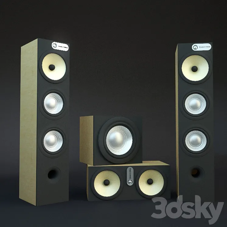 Bowers & Wilkins Speakers 3DS Max