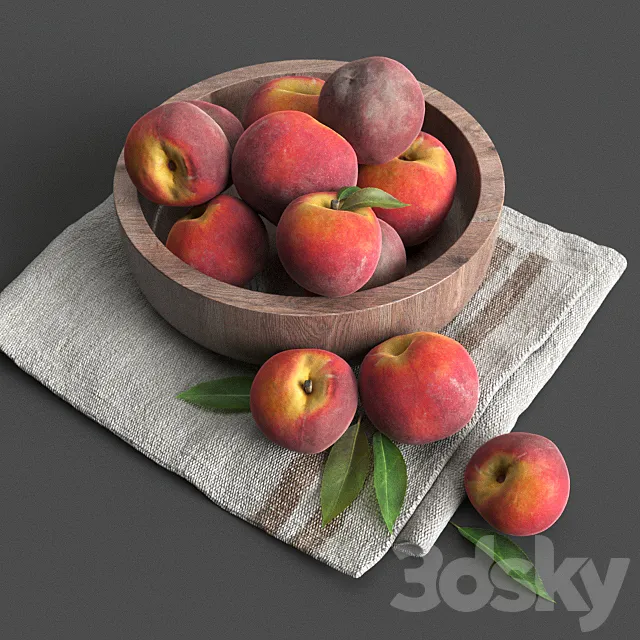 Bowl of fruit 3ds Max