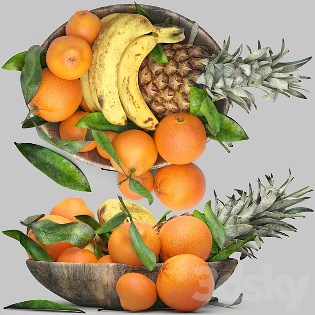 bowl of fruits 3ds Max