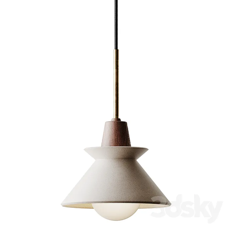 Bowl Shade Ceiling Light 3DS Max