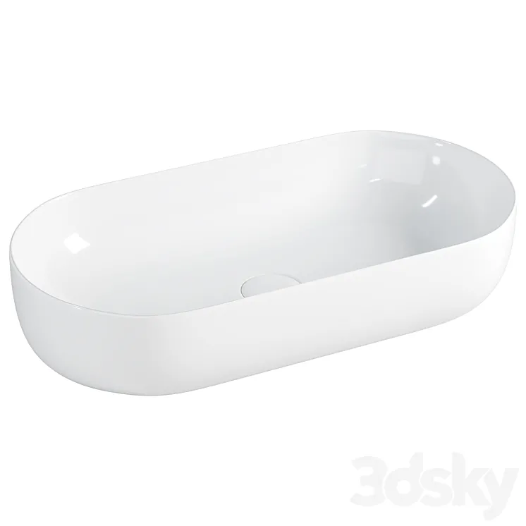 Bowl washbasin Ceramica Nova Element 68 CN5022 White 3DS Max Model