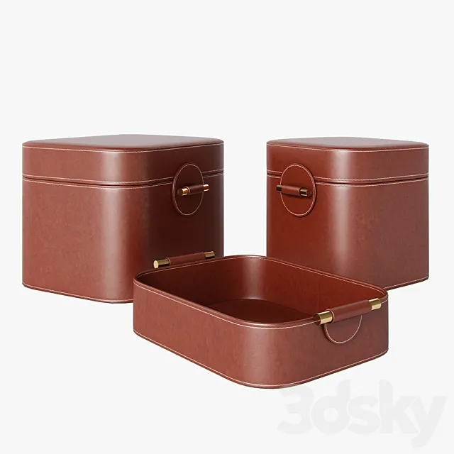 Boxes and key holder by Armani Casa Folie 3ds Max