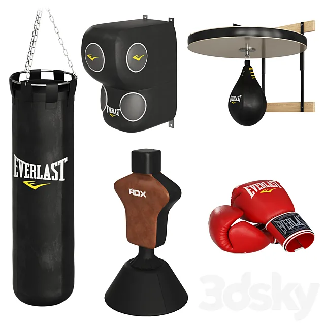 Boxing Equipment 3DS Max Model