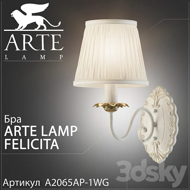 Bra arte lamp Felicita A2065AP-1WG 3DSMax File