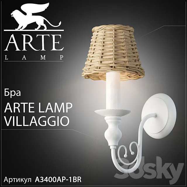 Bra arte lamp villaggio A3400AP-1BR 3DSMax File