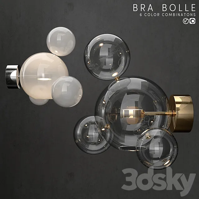 Bra G & C Bolle 4 Bubble 6 colors 3DS Max Model