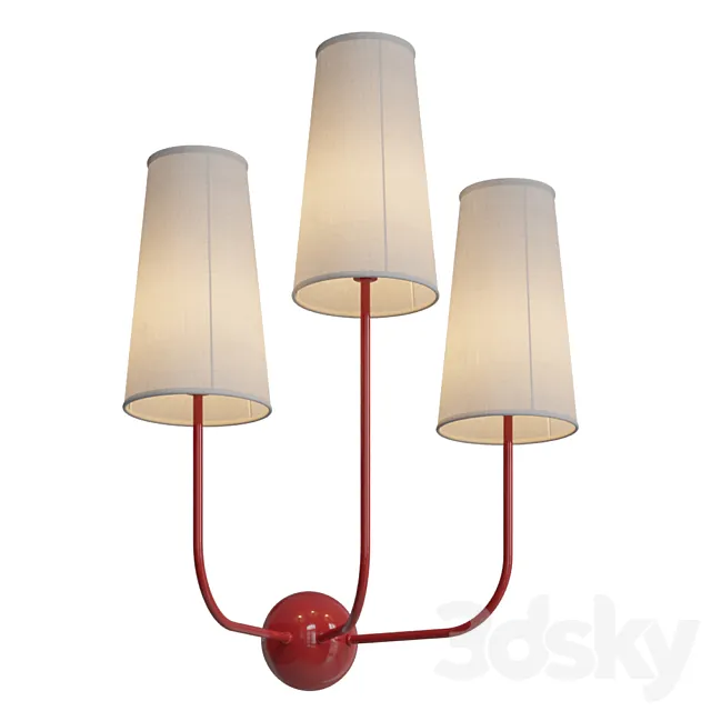 Bra Graceful Red Toadstools designed by Kelly Wearstler 3ds Max