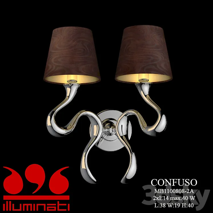 Bra Illuminati MD1100808-2A Confuso 3DS Max