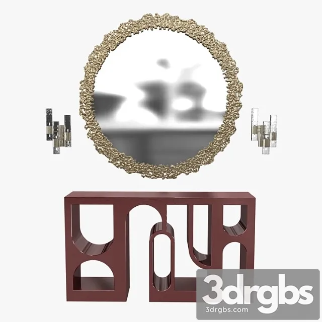 Brabbu cay mirror colosseum console and ombak wall light 2 3dsmax Download