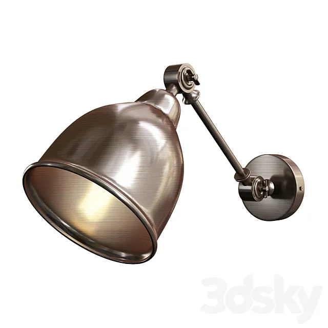 Braccio arte lamp bronze 3DS Max Model