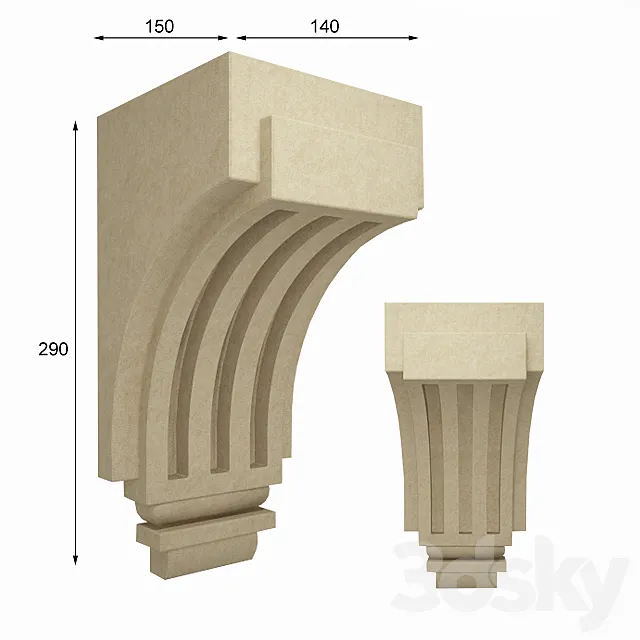 Bracket 3DS Max Model