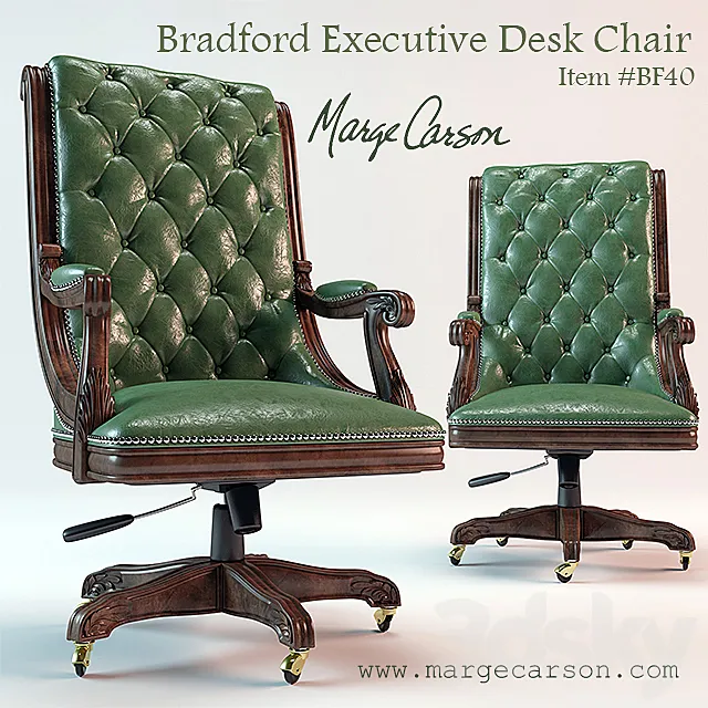 Bradford Executive Desk Chair 3DS Max Model