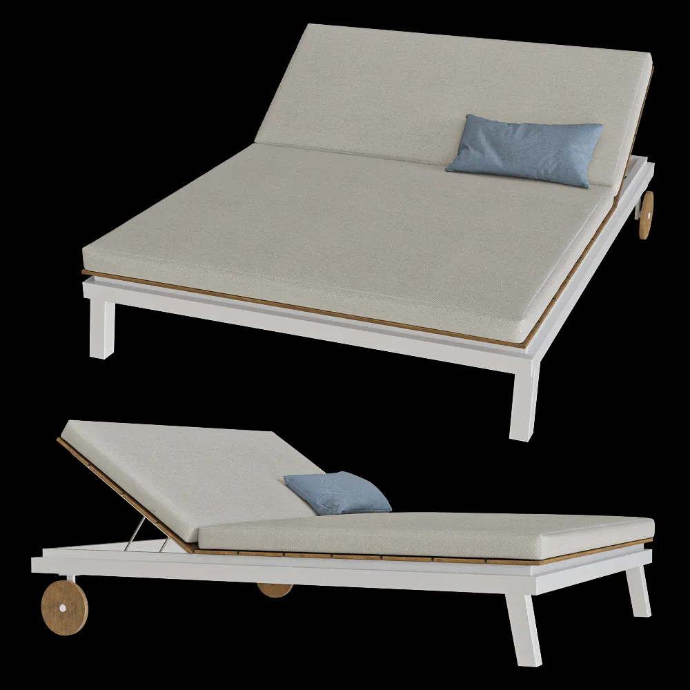 Braid Company Srl – Lounge bed Tecla sunbed 2 3ds Max