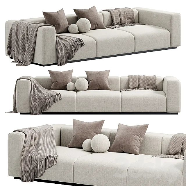 Braid Mahy Sectional sofa 3ds Max