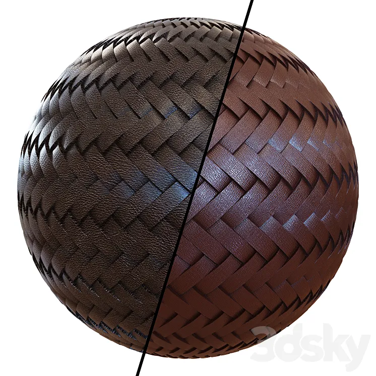 Braided leather 3DS Max Model