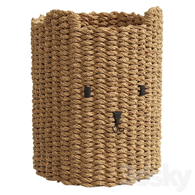 Braided Storage Basket 3DS Max Model