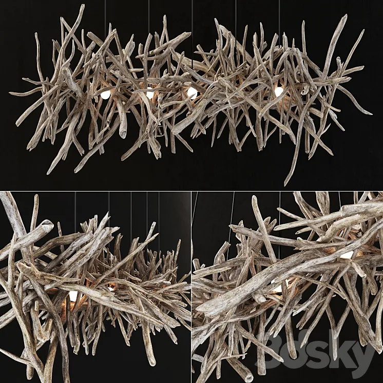 Branch decor lamp n2 \/ Branch lamp 3DS Max