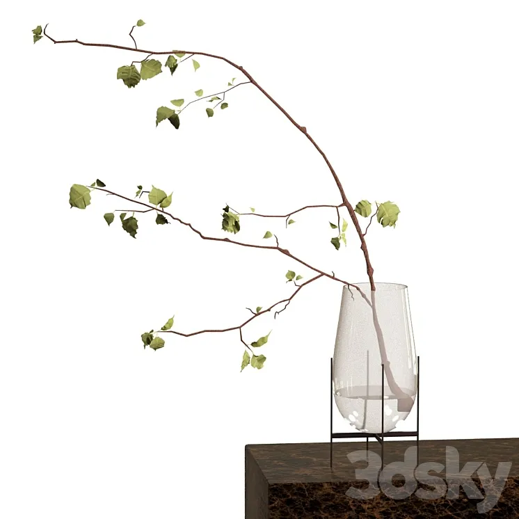 Branch in a vase 3DS Max Model