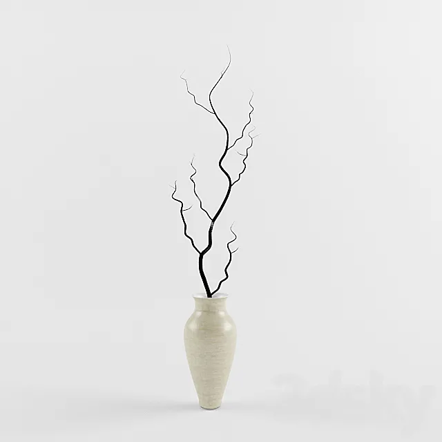 Branch in vase 3DSMax File