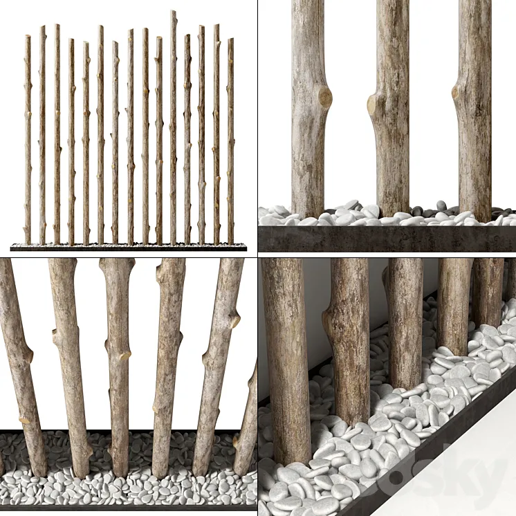 Branch thick decor fundament n1 3DS Max