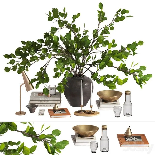 Branches bouquet decorative set 3dsMax Model