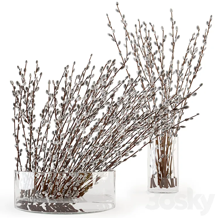 Branches in a vase 006 3DS Max