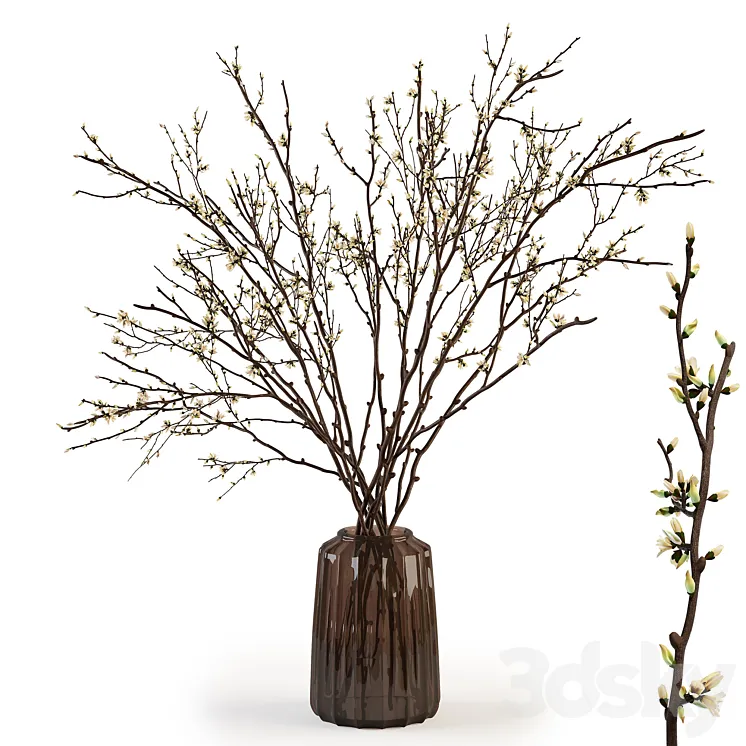Branches in a vase 015 3DS Max