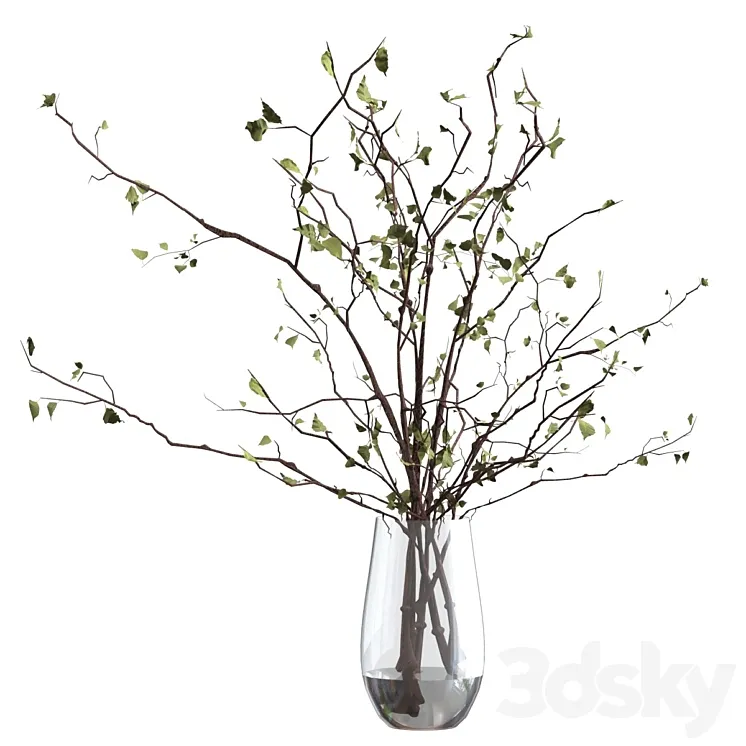 Branches in a vase 3DS Max