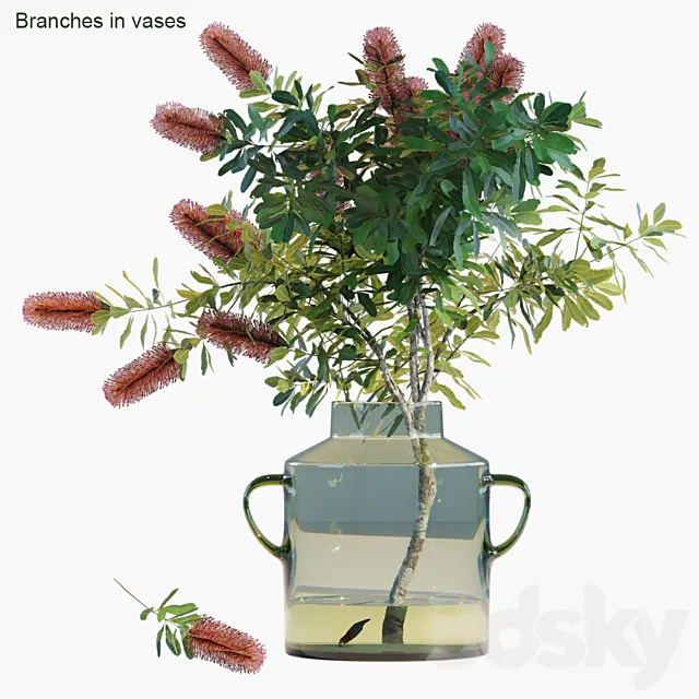 Branches in vases 31 3DSMax File